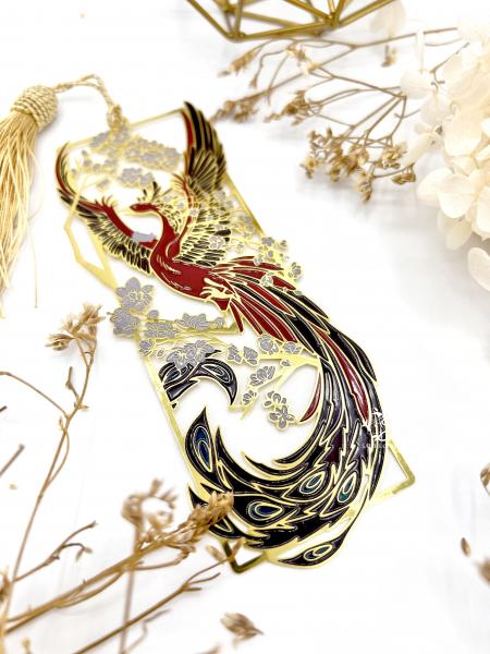 The Vermillion Bird Metal Bookmark picture