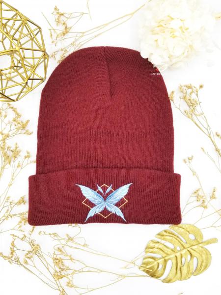 Fairy Wings Embroidered Beanie Hat
