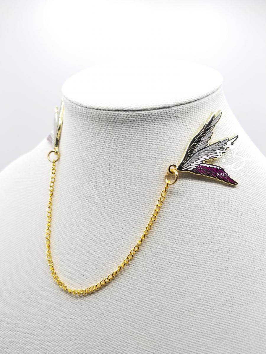 Seraph Wings Pride Collar Pins | picture