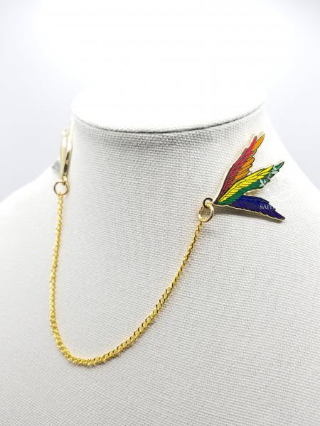 Seraph Wings Pride Collar Pins | picture