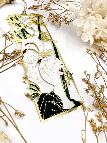 The White Tiger Metal Bookmark picture