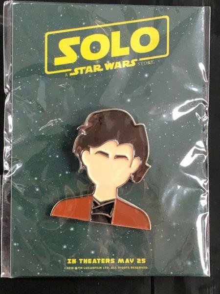 SOLO: A Star Wars Story - Movie Promo Pin Set of 3 (Han - Chewbacca - Qi'ra) picture