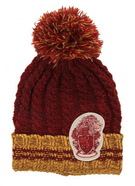 Harry Potter - Gryffindor Heathered Pom Beanie Hat