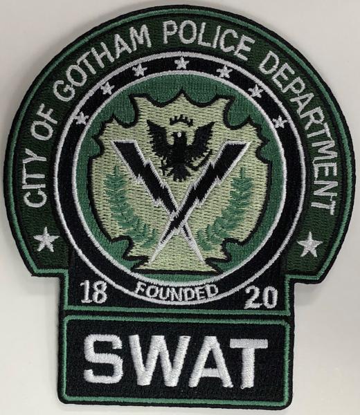 BATMAN: City of Gotham Police Department SWAT - Iron-On Uniform Patch