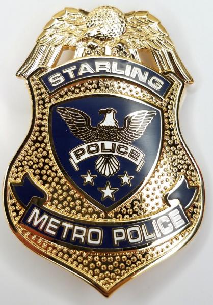 ARROW TV Series - Starling City - Metro Police Department Prop Replica Badge picture