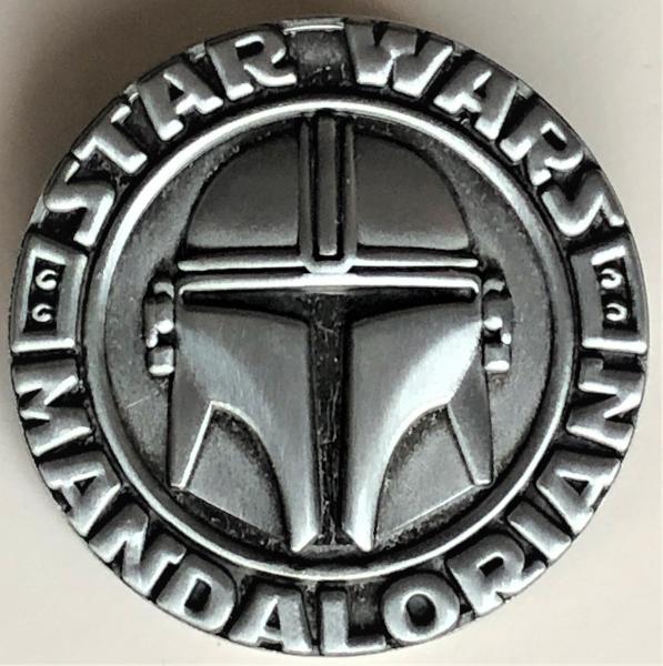 STAR WARS TV Series The MANDALORIAN - 3D Logo Metal Lapel Pin picture