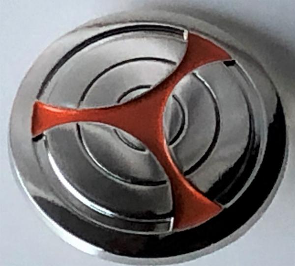 TASKMASTER Shield from The BLACK WIDOW Movie - Marvel Comics and Movie Series - Metal Enamel Lapel Pin picture