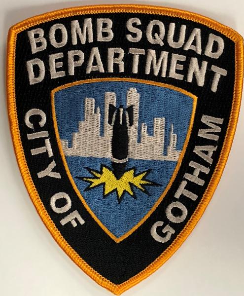 BATMAN: City of Gotham BOMB SQUAD - Iron-On Uniform Patch