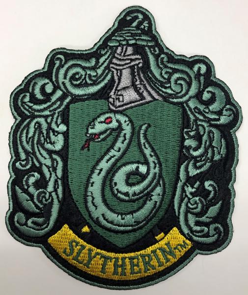 Harry Potter SLYTHERIN House Crest  - Iron-On Patch picture