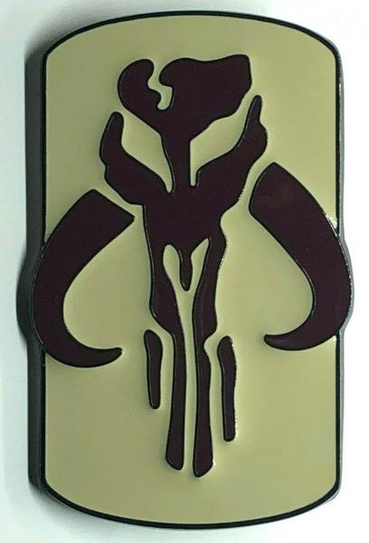 BOBA FETT Bounty Hunter Logo MANDALORIAN TV Series Large Metal Enamel Lapel Pin