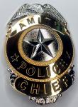 AMITY Police Chief Prop Replica Badge from the Movie JAWS w/Holder