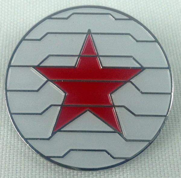 WINTER SOLDIER - Marvel Comics and Movie Series - Enamel Lapel Pin - Avengers! Bucky Barnes