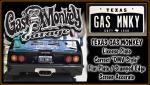 GAS MONKEY GARAGE - "GAS MNKY" - Prop Replica Metal Stamped License Plate
