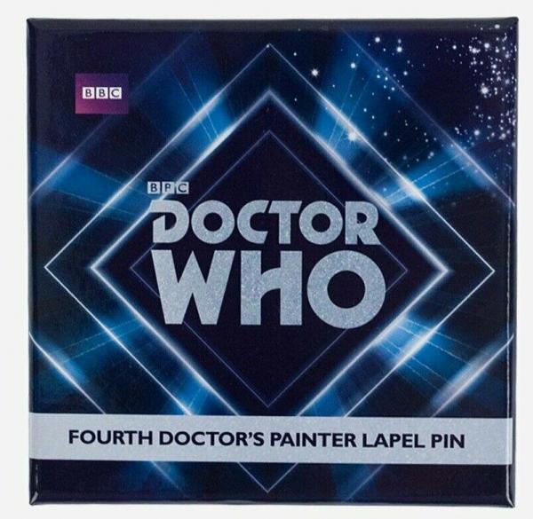 Doctor Who Fourth Doctor's (Tom Baker) Full-Size Cosplay Paint Palette Lapel Pin picture