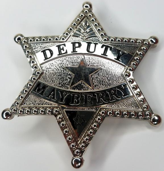 The Andy Griffith Show - Deputy Barney Fife Mayberry Prop Replica Metal Badge