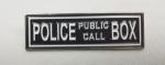 Doctor Who: Police Public Call Box TARDIS Sign Enamel Pin