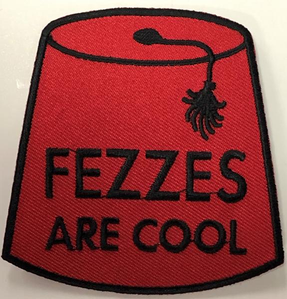 Doctor Who - FEZZES ARE COOL - Iron-On Patch picture