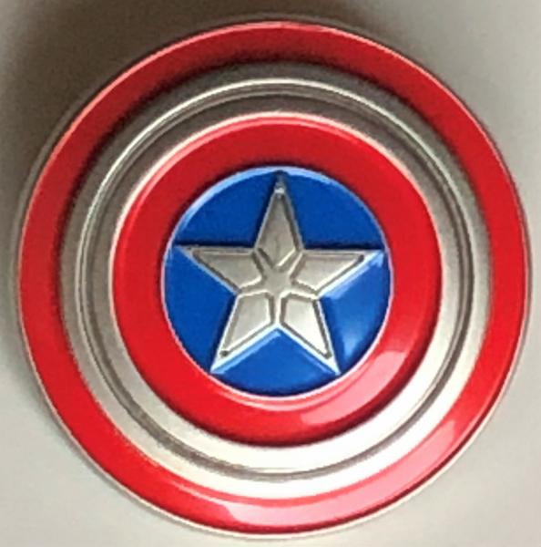 FALCON & The WINTER SOLDIER - Marvel TV Series - CAPTAIN AMERICA Shield (Starring Anthony Mackie) - Metal Enamel Lapel Pin picture