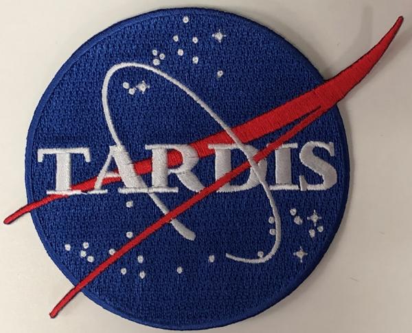 Doctor Who NASA Inspired TARDIS Logo - Iron-On Patch picture