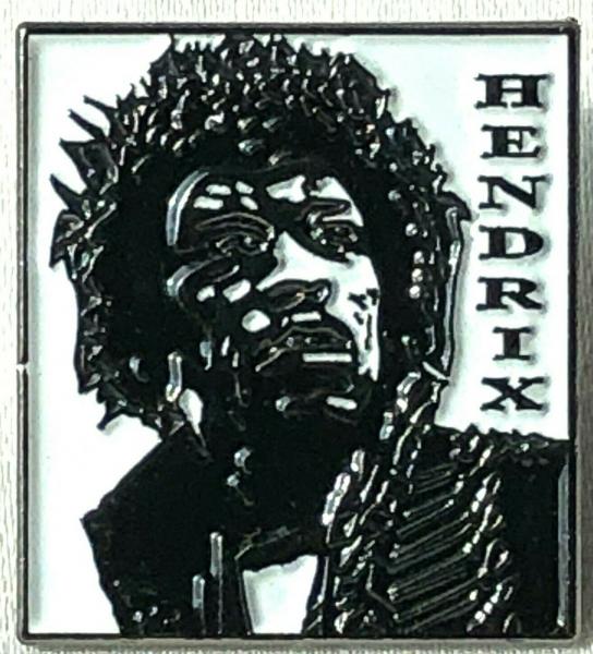 JIMI HENDRIX - UK Imported Rock Band Artistic 50 Years Tribute Lapel Pin picture