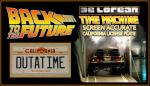 Back to the Future "OUTATIME" - Full Size Metal Stamped License Plate