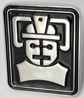 Doctor Who TV Series Metal Lapel Pin - TOMB OF THE CYBERMEN Emblem picture