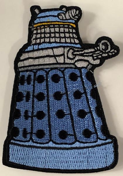 Doctor Who - DALEK (BLUE) - Iron-On Patch picture