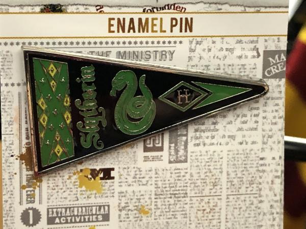 Harry Potter SLYTHERIN House Pennant  - Metal Enamel Lapel Pin from Loungefly