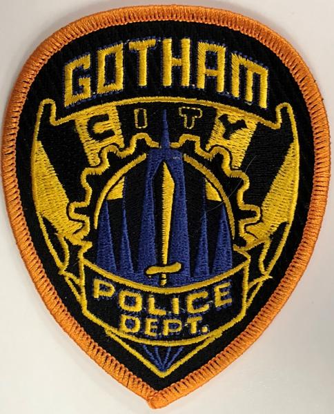 BATMAN: City of Gotham Police Department - Comic and Movie Series Uniform - Iron-On Patch picture