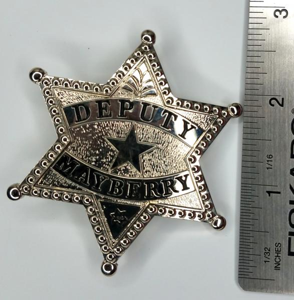 The Andy Griffith Show - Deputy Barney Fife Mayberry Prop Replica Metal Badge picture