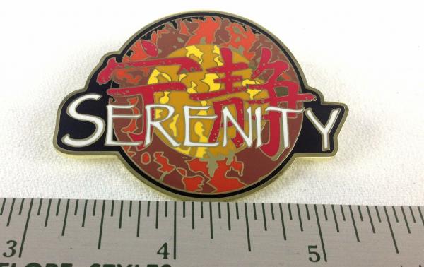 SERENITY Movie Logo (FIREFLY TV Series) - Large Enamel Pin - Joss Whedon picture