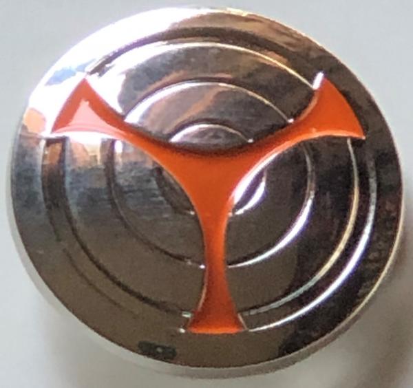 BLACK WIDOW Logo & TASKMASTER'S Shield - Marvel Comics and Movie Series - Metal Enamel Lapel Pin Set of 2 picture