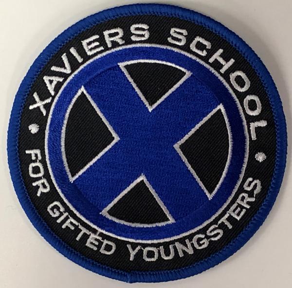 XAVIERS SCHOOL For Gifted Youngsters - Marvel Comics and Movie Series  - Iron-On Patch