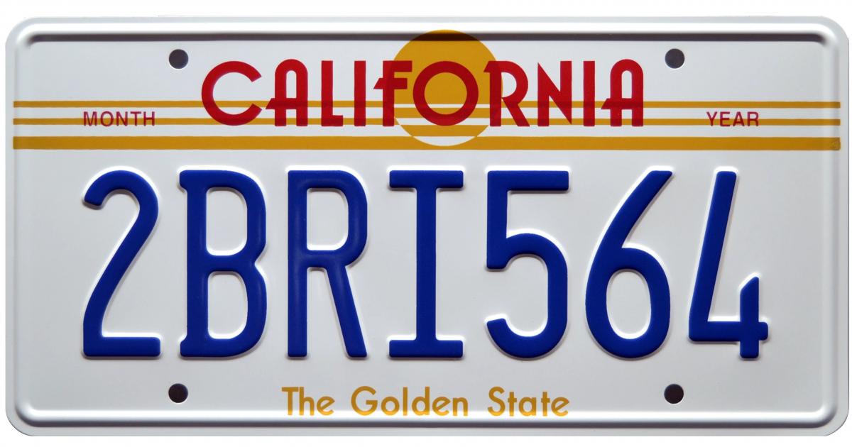STRANGER THINGS - 2BRI564 (Pizza Delivery Van) - Prop Replica Metal Stamped License Plate picture