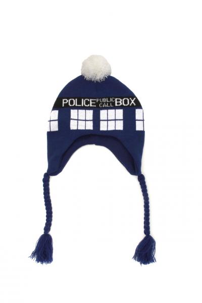 Doctor Who - TARDIS Knit Laplander Beanie Hat picture