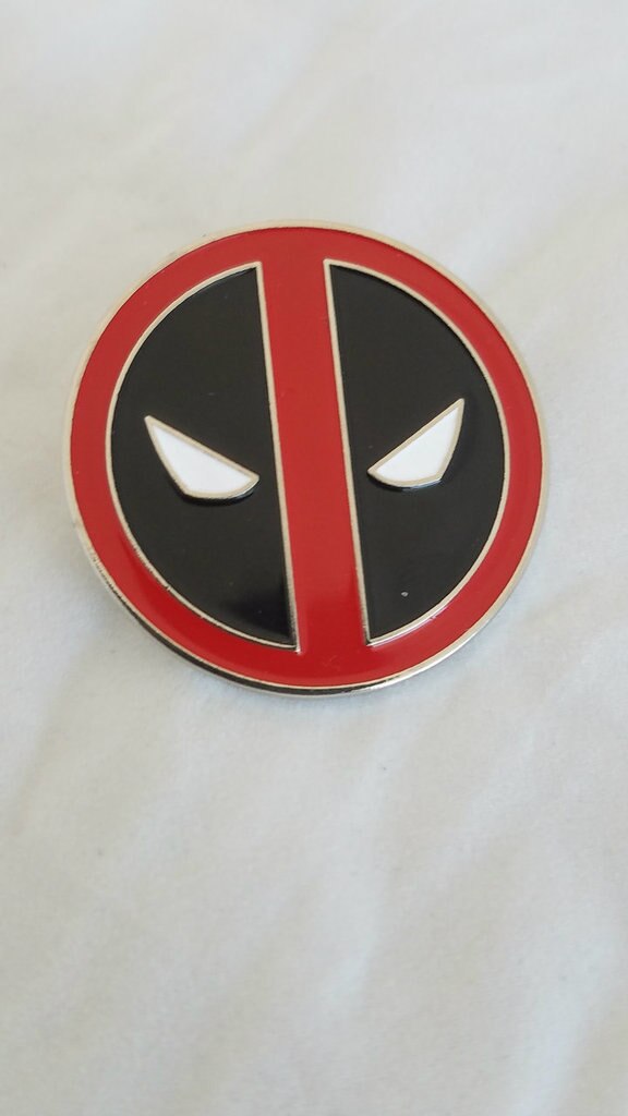 DEADPOOL Comic & Movie Logo Enamel Pin picture