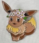 Flower Crown Eevee Enamel Pin