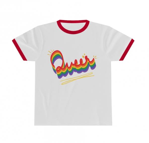 Queer Vintage Inspired Unisex Ringer Tee picture