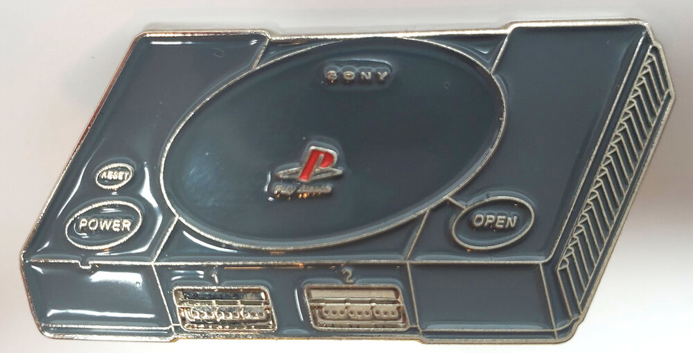 PS1 Console Enamel Pin