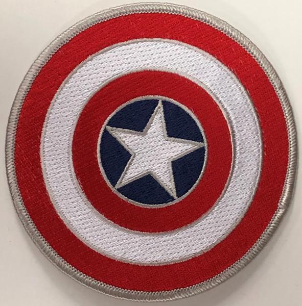 CAPTAIN AMERICA Shield - Marvel Comics and Movie Series  - Iron-On Patch picture