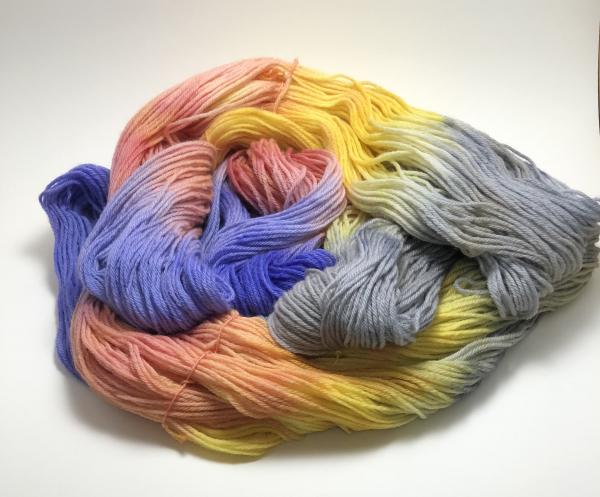 100% Peruvian Highland Wool, worsted weight yarn, Hand Dyed picture