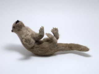 Needle Felted River Otter, OOAK, Original Design picture