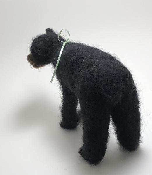 Needle Felted Black Bear Cub, OOAK picture