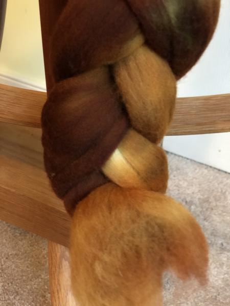 Merino Top/Roving, Extra Fine 20 microns, Hand Painted, Indie Dyed picture