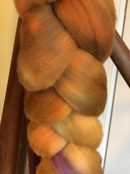 Merino Top/Roving, Extra Fine 20 microns, Hand Painted, Indie Dyed picture