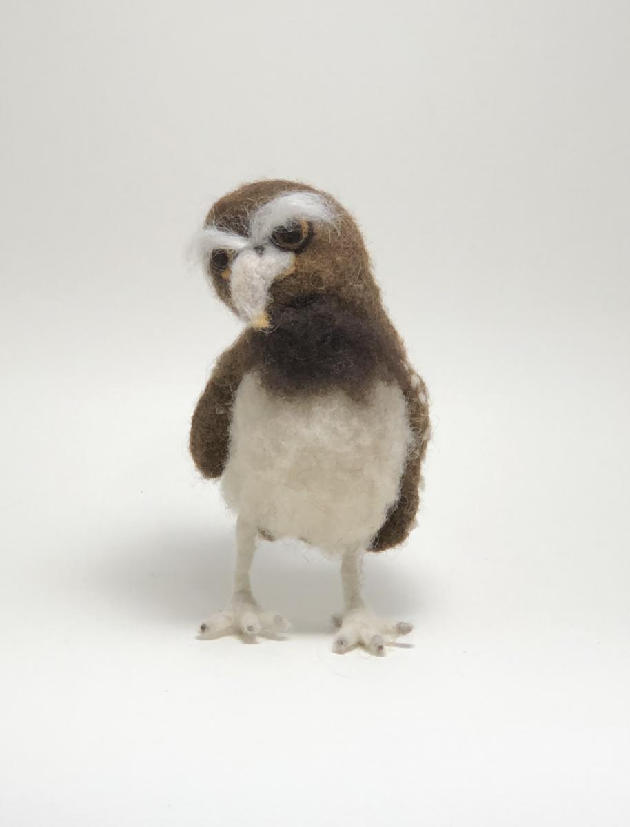 Needle Felted Owl, OOAK, Original Design picture