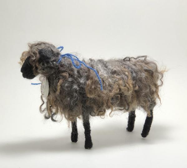 Needle Felted Lincoln Longwool Sheep, OOAK picture