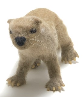 Needle Felted River Otter, OOAK, Original Design picture