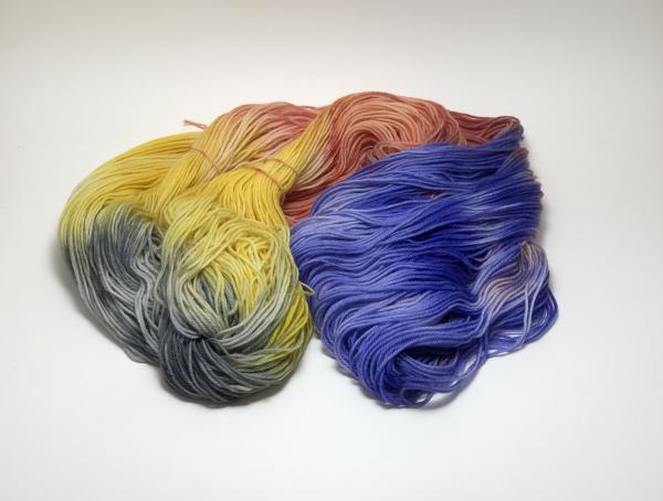 Superwash Fine Merino Sock Yarn, Fingering Weight,Hand Dyed, Indie Dyed, picture