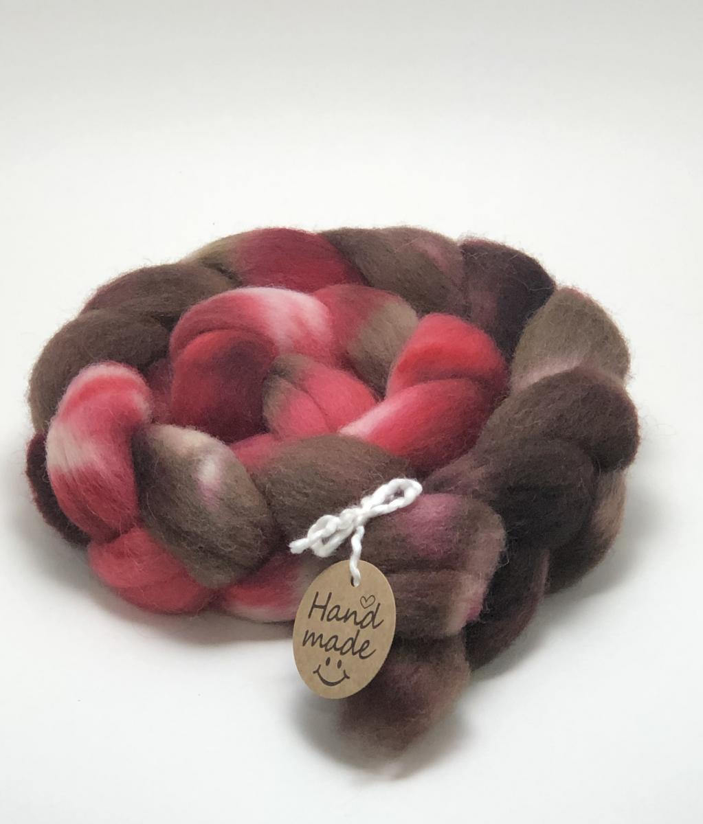 Fine Wool Blend Combed Top, Hand Painted, Hand Dyed, Indie Dyed picture